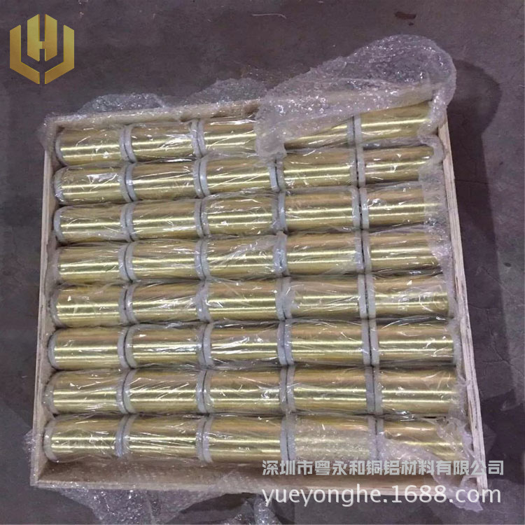供应H65黄铜线 黄铜扁线2*2 直径0.1/0.2/0.3/0.4/0.5/0.6/0.7mm