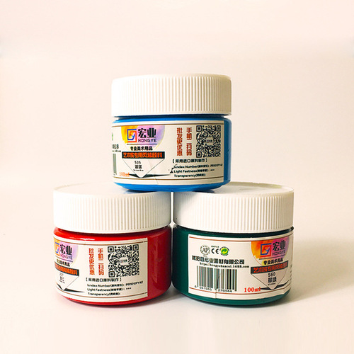 Manufacturer wholesale wall painting paint student DIY hand-painted T-shirt 100ml children's graffiti 124 color studio acrylic paint