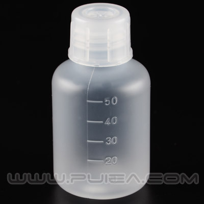 ASONEPP塑料小口试剂瓶50mlPP刻度瓶细口瓶亚速旺实验室PP塑料瓶
