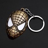 The Avengers, golden metal keychain, mask, pendant, USA, Birthday gift