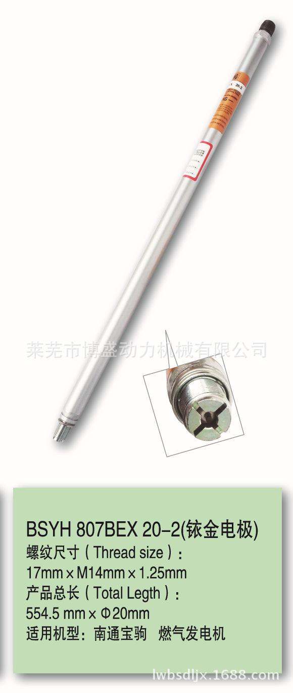 南通宝驹燃气发电机S-R807BEX20-2火花塞