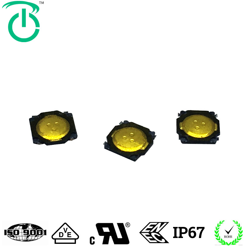 厂家生产耐高温4.5*4.5*0.55超薄型贴片耳机专用轻触开关