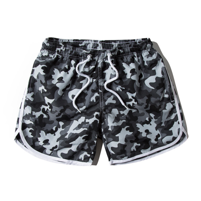 New Women's Three-Quarter Shorts Camouflage Beach Shorts Loose Casual Beach Surfing Swimming Shorts 1707 Women