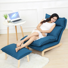 020 phong cách Nhật Bản sofa lười phòng khách vải sofa gấp có thể tháo rời và có thể giặt ngả ghế sofa đơn Sofa vải