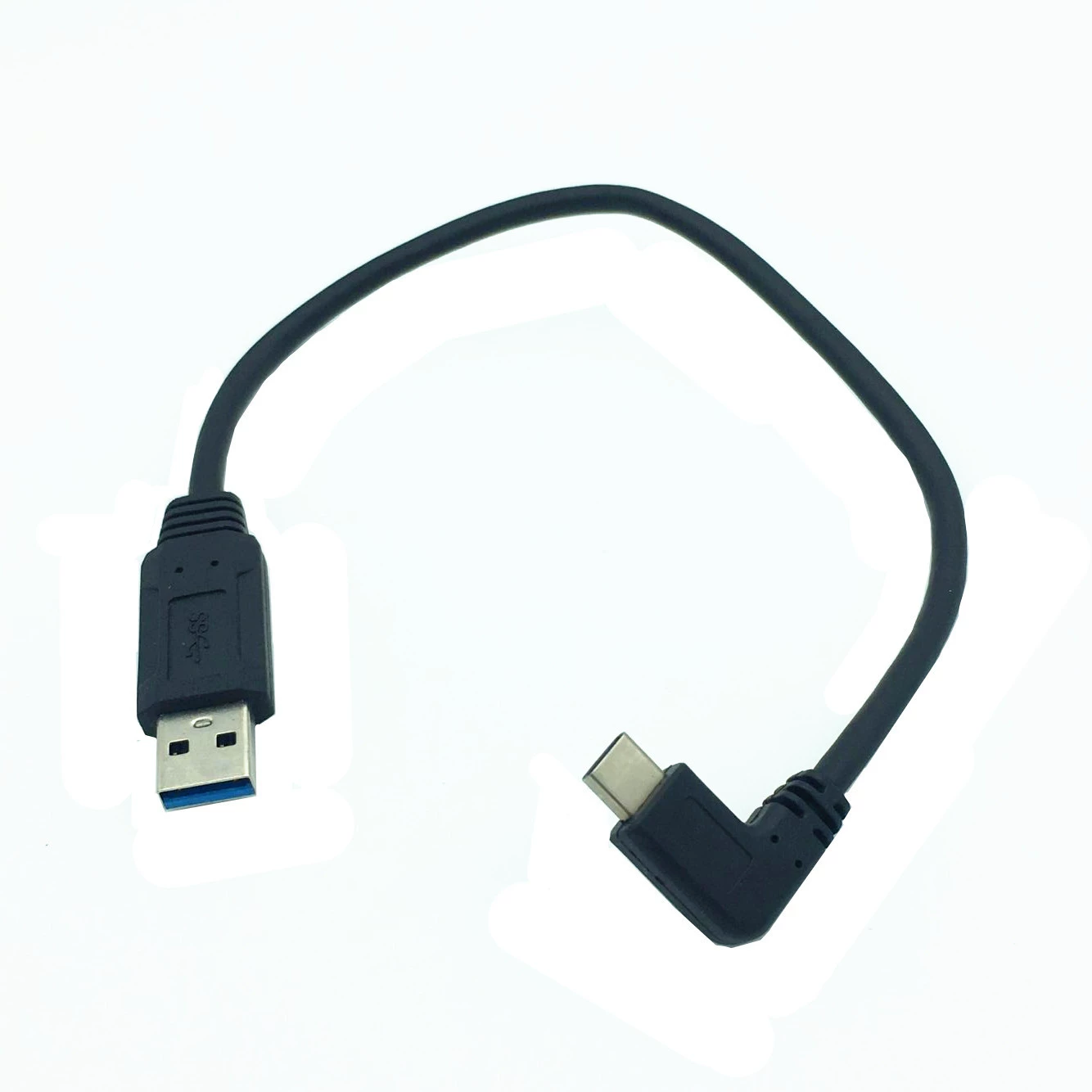 USB3.0 AM straight head to Type-C elbow data cable computer notebook mobile phone data charging cable