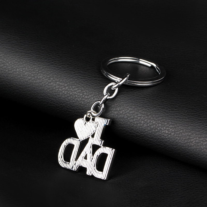 Fashion Simple Letter Alloy Keychain display picture 2