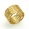 Classic retro geometric ring stainless steel, wholesale