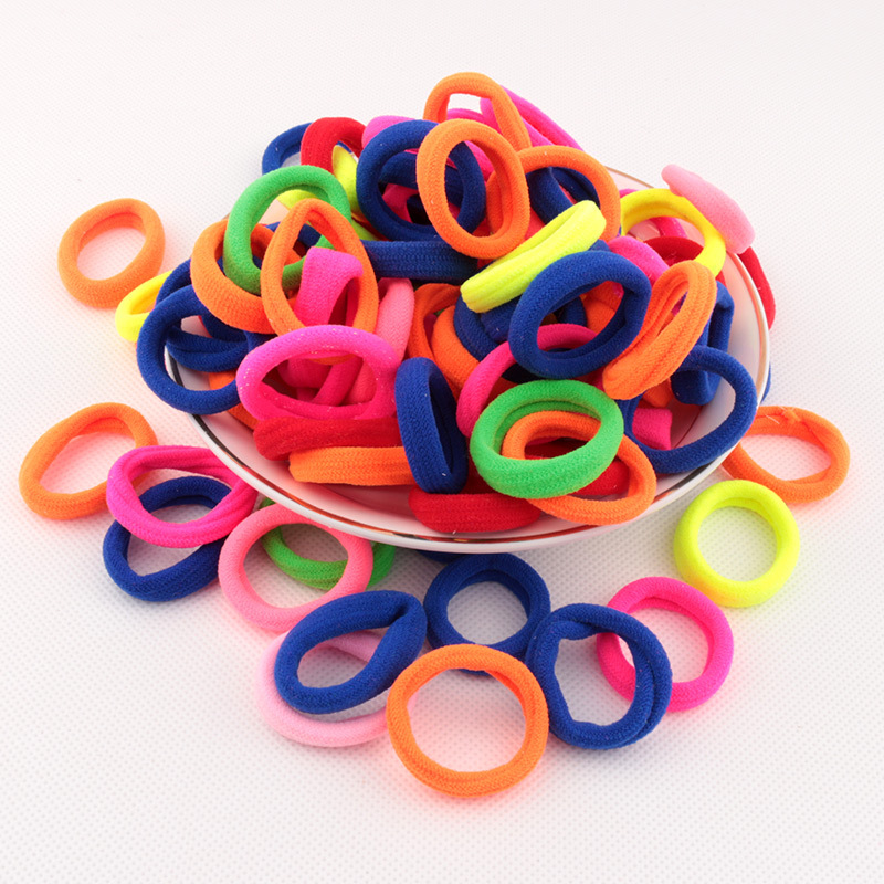 Hairpin Seamless towel Elastic Hairpin fashion children birthday Hair rope rubber Hairpin Factory wholesale