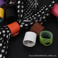 固定圍巾扣調節皮扣兩用絲巾扣環簡約男士方巾配飾襯衫飄帶打結扣