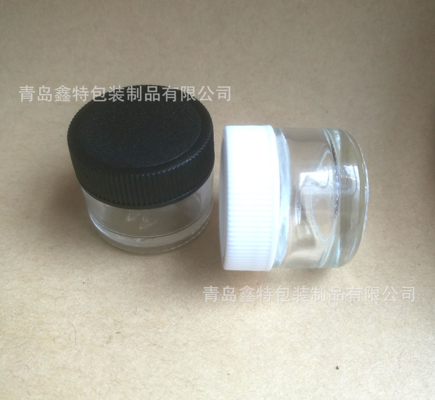 厂家低价直销 玻璃瓶 透明瓶 膏霜瓶 大麻瓶 5ml 6ml配PP盖