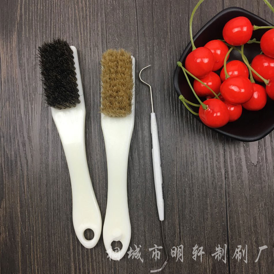 厂家批发文玩猪鬃刷纯野猪鬃硬猪鬃毛刷核桃文玩毛刷刷子金刚刷子