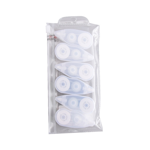 Simple 8 meters each, 6 packs of film correction tapes for students, large-capacity correction tapes, office school supplies