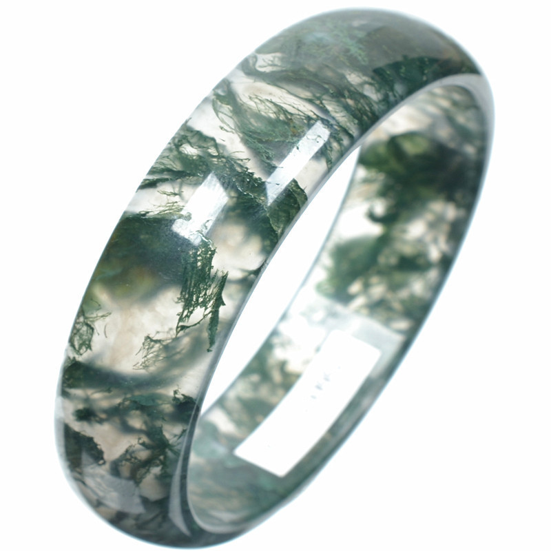 Jade stone fairy primary color water grass agate chalcedony bracelet glass agate bracelet women's moss agate bracelet