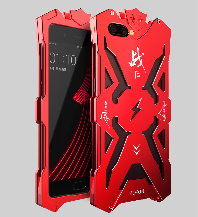 SIMON THOR Aviation Aluminum Alloy Shockproof Armor Metal Case Cover for OPPO R11 & OPPO R11 Plus