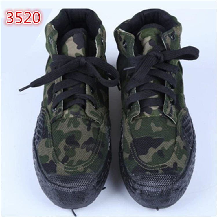Продажи 3520 джунгли мужские высокие-топ Холст обувь резиновая подошва работы кроссовки охраны труда обувь оптом
