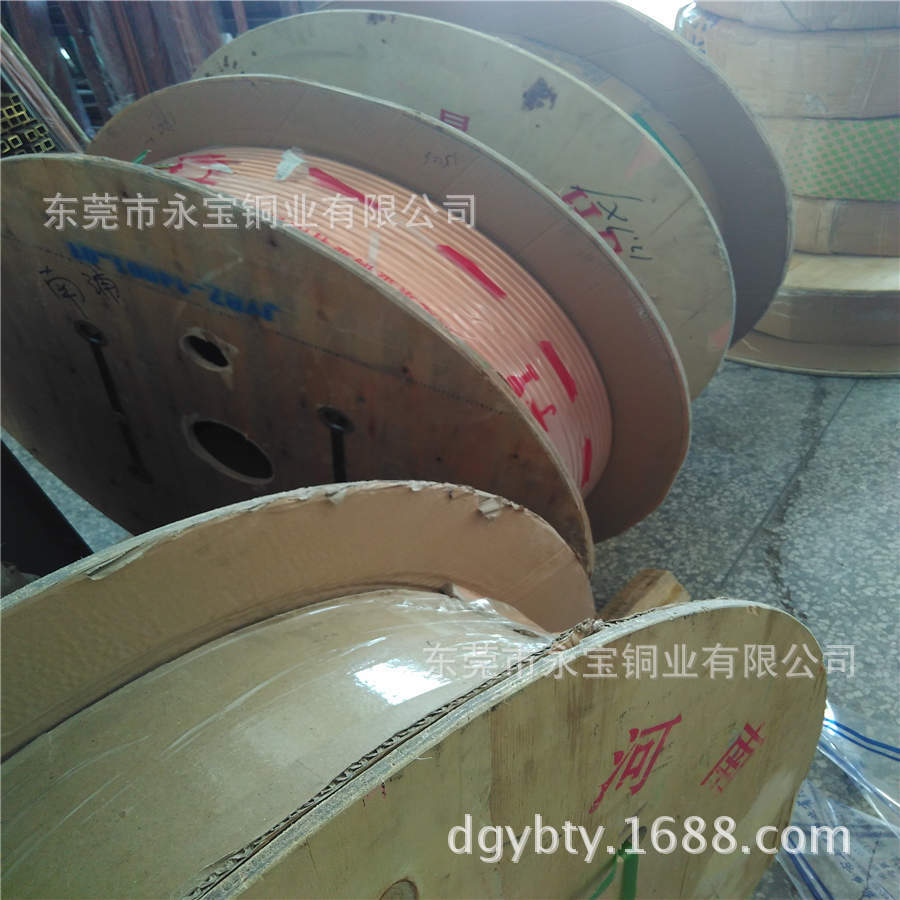 工厂批发紫铜盘管 TP2软态红铜管出厂价 环保T2红铜盘管8*0.6mm