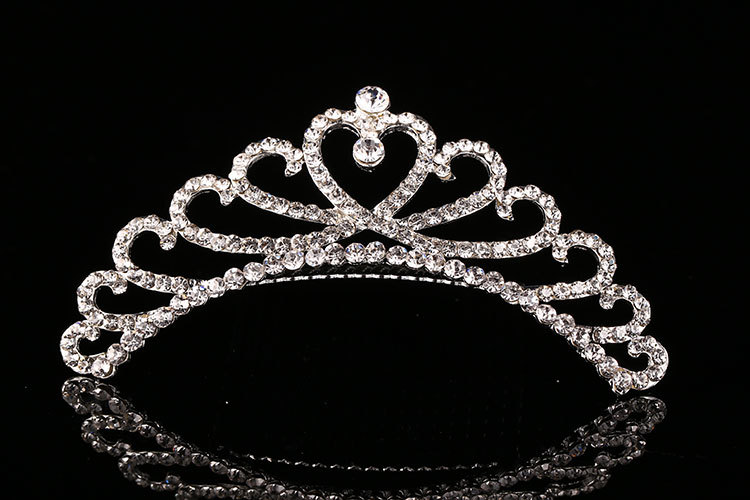 Princess Crown Alloy Rhinestones Crown display picture 3