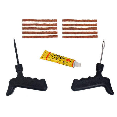 Tubeless Tire Repair Kit Vacuum Rubber Strip Set for Cars, Electric Bikes, and Motorcycles Fast Emergency Tire Repair Liquid Adhesive