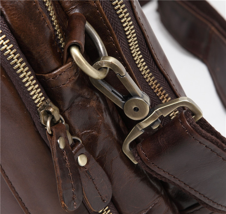 Cowhide Business Briefcase Image 3