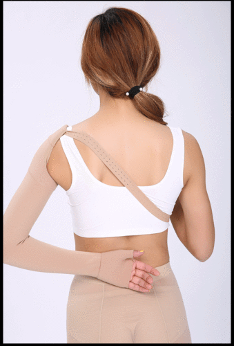 Pressure cylindrical elastic bandage medical sleeve upper limb edema arm and elbow protector to prevent left and right palms and wrists after surgery