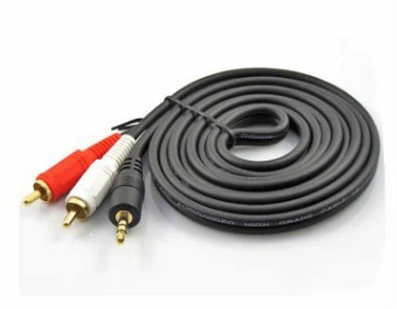 1,5 метра один и два ПВХ голые меди аудио Lotus линии производителей оптовой 3,5 до 2 аудио Lotus линии с упаковкой