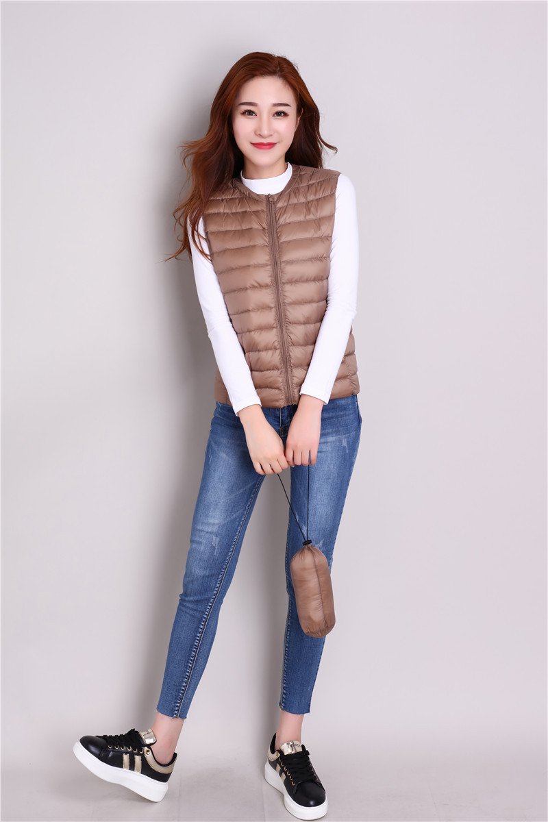 Gilet femme en Duvet de canard blanc - Ref 3316304 Image 52