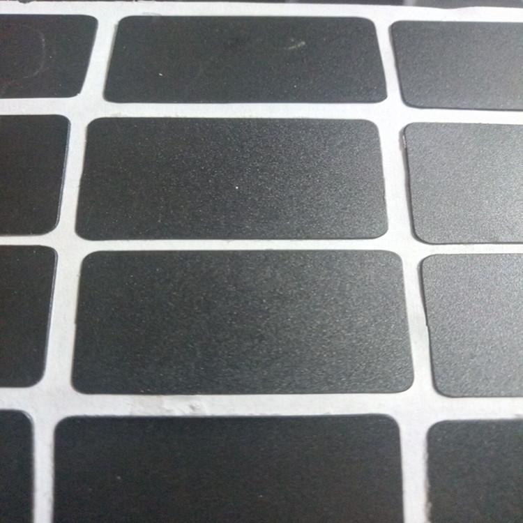 可定制定制PVC片 哑黑磨砂材质 双面胶PVC垫片