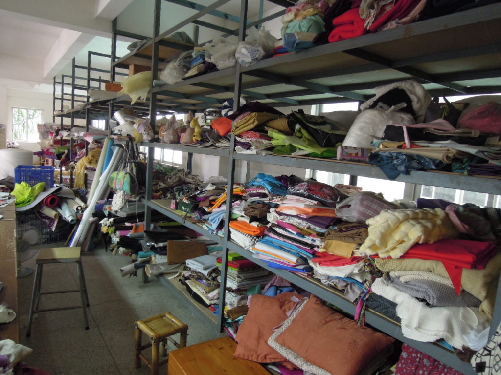 各类样品布摆放