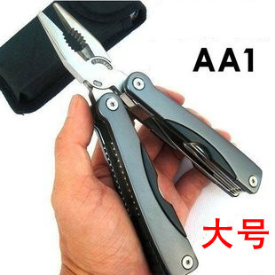 特大号AA1折钳子送布套多功能工具折叠钳子野营户外装备组合工具