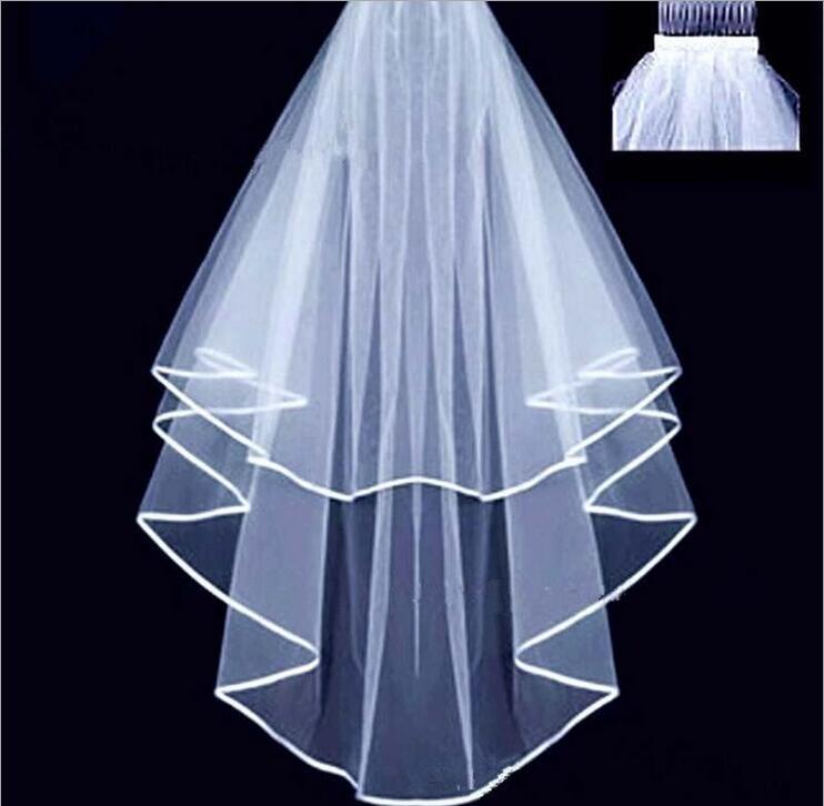 (Wholesale), bride's veil, double-layer tape, factory direct supply