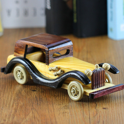 Supply of wood 10 Vintage car Toys Model Decoration England Vintage Style Gifts children Toy car wholesale