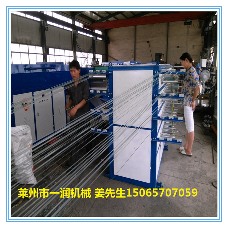 PP水冷撕裂膜拉丝机组 聚丙烯尼龙捆扎带水冷撕裂膜设备价格