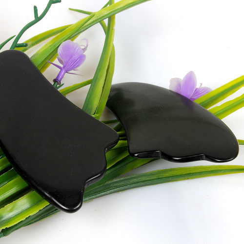 Black square scraping board non-horn facial back whole body universal face and neck scraping board 5 pcs