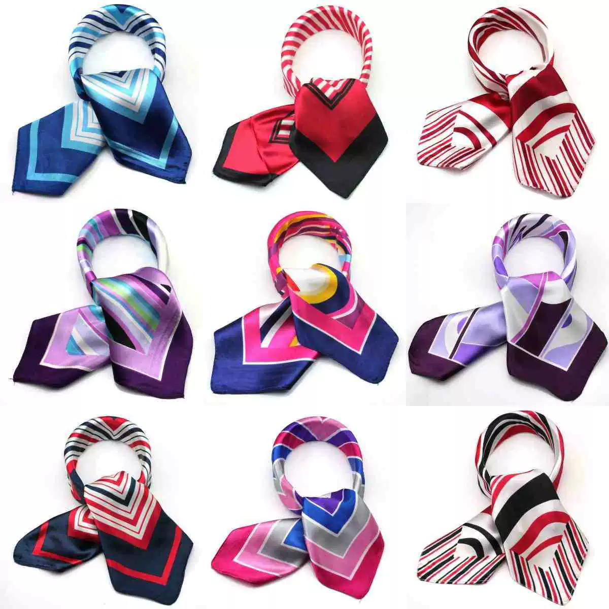 Профессиональный шелковый шарф Банк Отель Телеком Мобильный Этикет Стюардессы Рабочая форма Маленький квадратный шарф Женский шарф Подарки