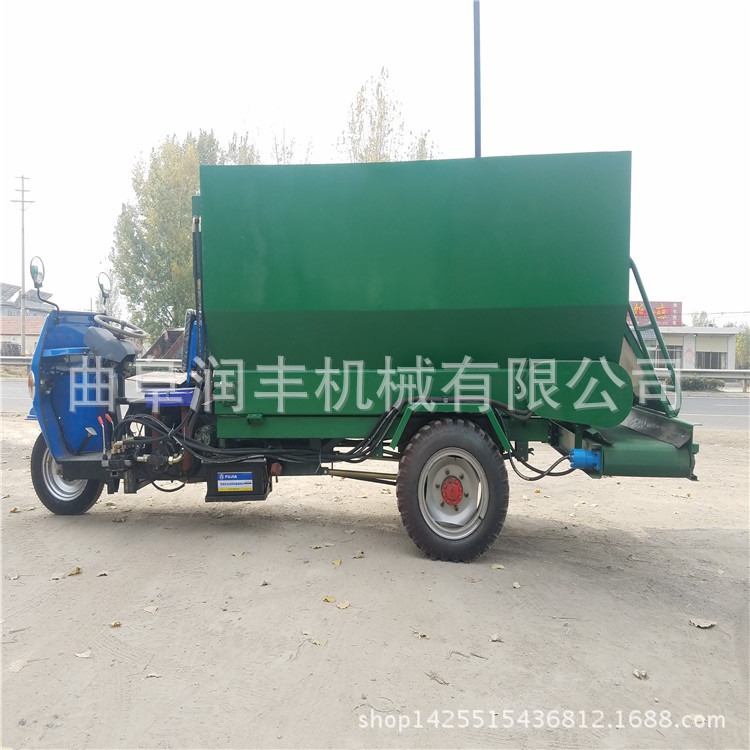 新型电动撒料车 饶阳县三轮车电动撒料车