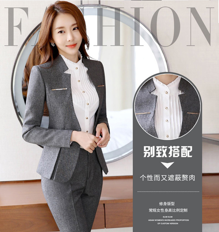 Hot Sale Formal Suits Women Uniform Elegant Business Pants Skirt Suits Female Workwear Office Suits Blazers S-4XL