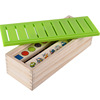 Children's teaching aids Montessori, teaching wooden fruit cognitive toy with animals, early education, classification