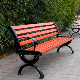 公园椅户外路椅 公园椅批发休闲座椅 防腐木长条凳 园林座椅