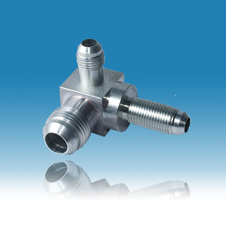 厂方直销45#碳钢高压锻造管接头  非标定制耐高温立体三通接头