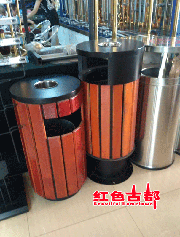 铁框架垃圾桶1
