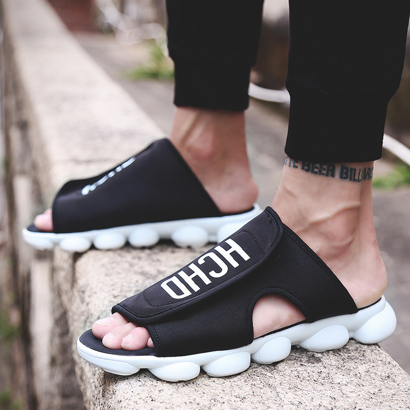 2017年夏季新款拖鞋男潮流情侣沙滩鞋青春潮流夏天男Y系列拖鞋子|ms