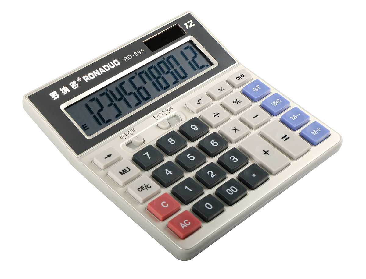 Calculator to work in an office Finance Supplies solar energy Bank business affairs to work in an office desktop 12 Calculator Special Offer