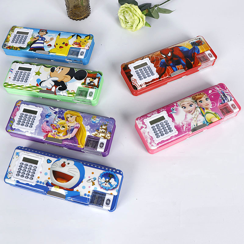 Manufactor Direct selling Calculator multi-function Stationery computer Pencil box Cartoon Two-sided Stationery computer