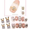 Japanese metal nail decoration, crystal for nails, nail stickers for bride