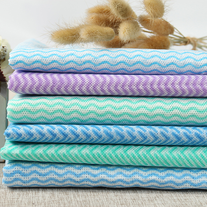 彩色水刺无纺布湿巾无纺布 现货 家居家纺用布收纳包装用布