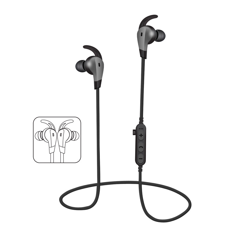 MS-T6 TF插卡运动蓝牙4.2跑步无线立体声挂耳式音乐通话耳机厂家