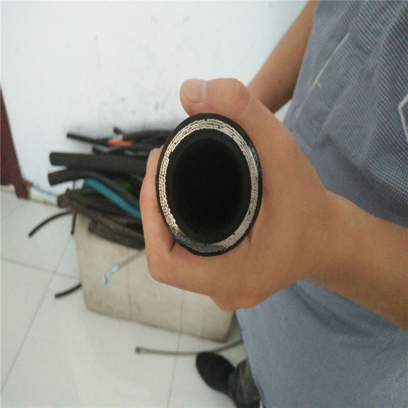 液压软管高压油管 软管总成 啤喉 四层钢丝缠绕高压橡胶管