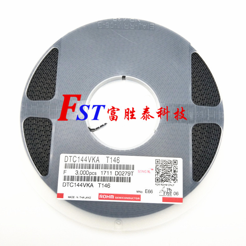 原装罗姆正品DTC144VKA SOT-23 丝印E66 贴片带阻三极管 现货供应