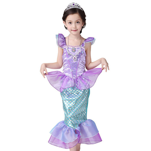 2019 Summer Children's Dress Thanksgiving Children's Day Performance Costume Mermaid Princess Dress Girls Dress