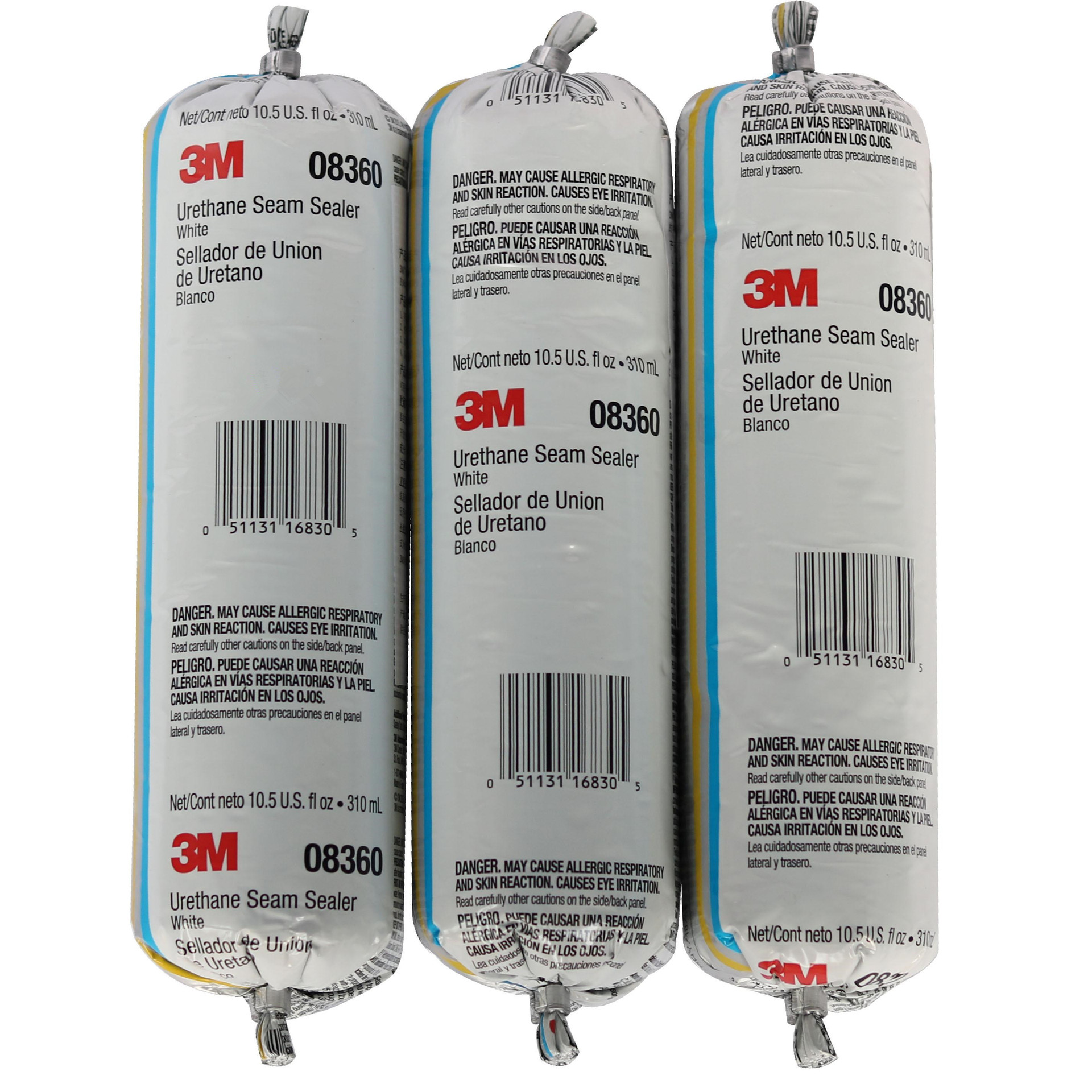 3M08360通用车体钣金密封胶（软白）可喷漆钣金胶流平性密封胶|ms